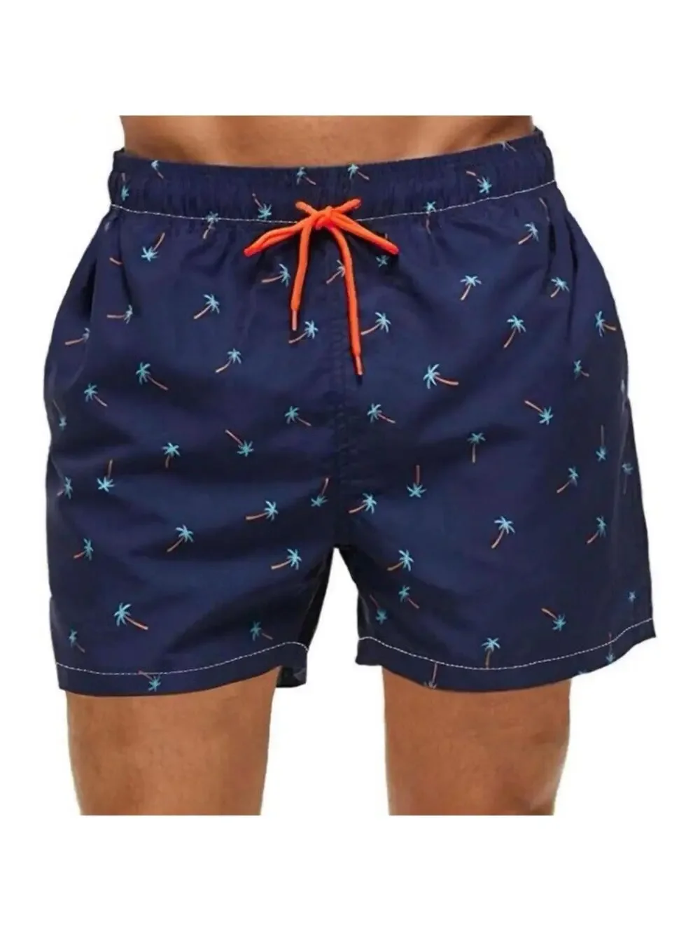 Dissolvable Swim Trunks In Water Prank Mens Swimming Shorts Size 3XL, Navy Blue